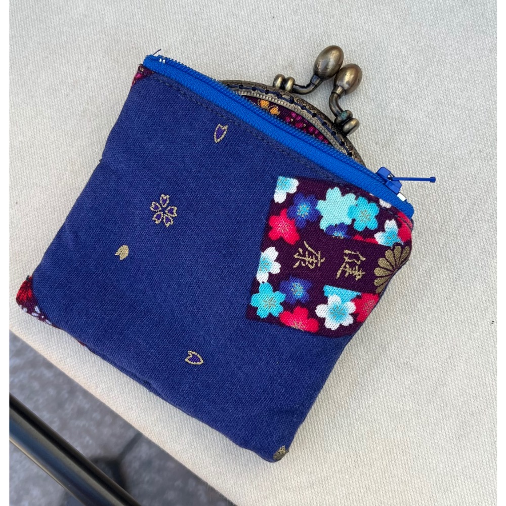 wusister 手作坊口金包有拉鍊手拿包-細節圖2