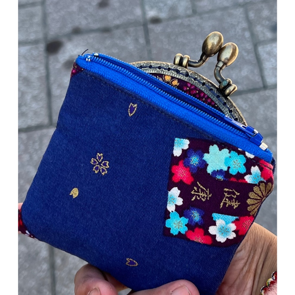 wusister 手作坊口金包有拉鍊手拿包-細節圖3