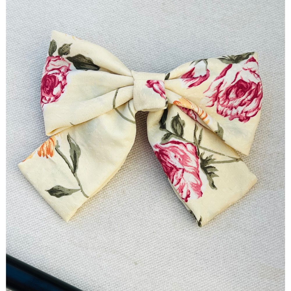 wusister 手作坊蝴蝶結彈簧髮夾-規格圖3