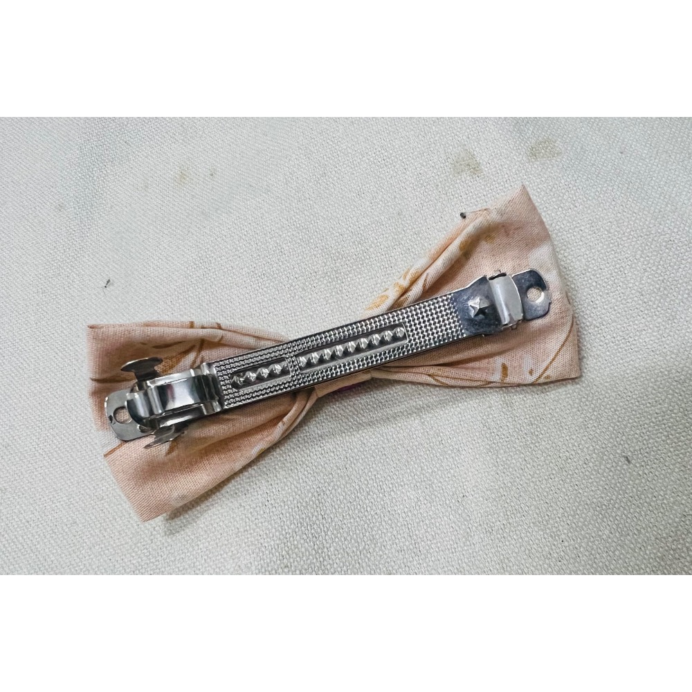 手作蝴蝶結布髮飾彈簧髮夾 同塊布剪裁還是會有一點點不一樣可接受在下單-細節圖2