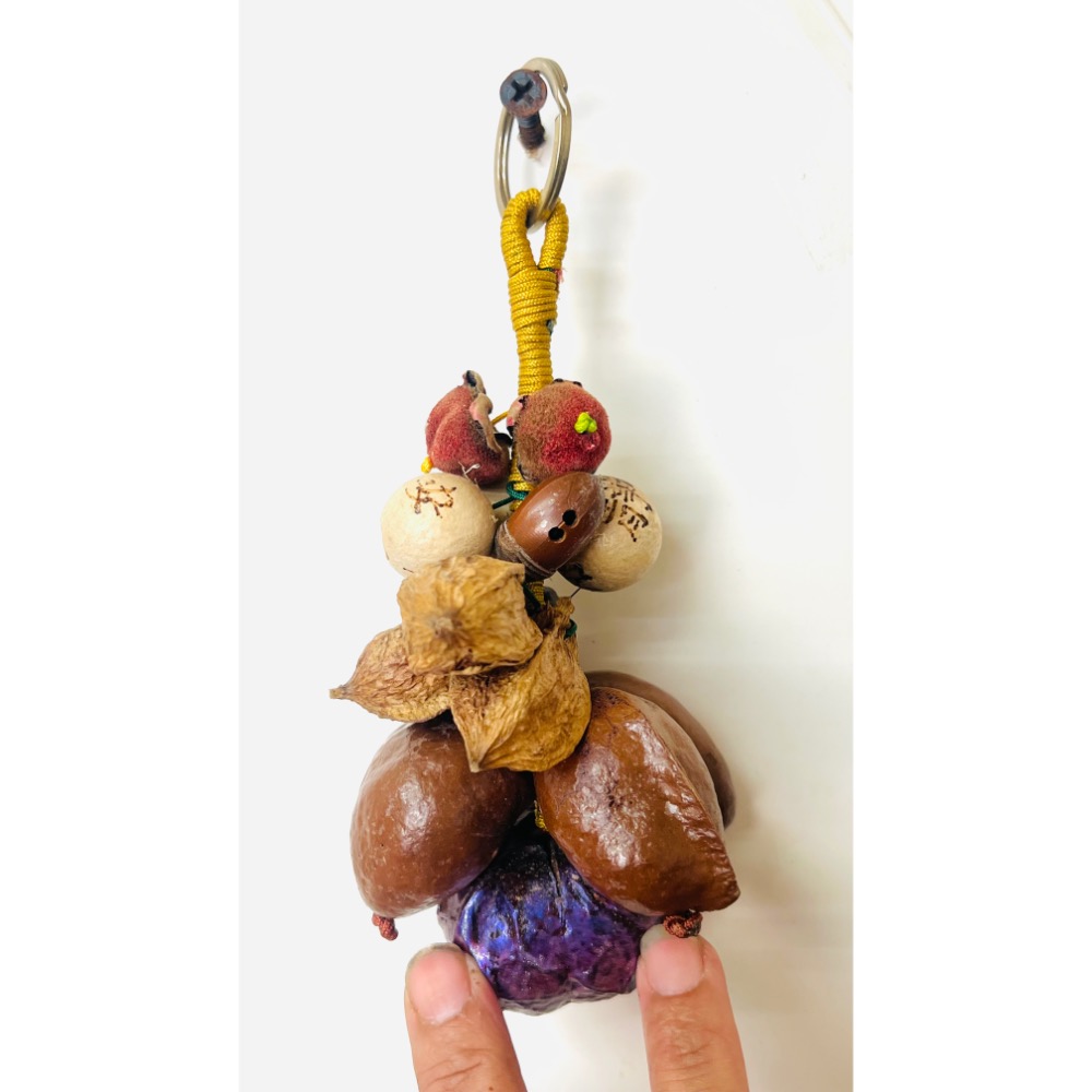 手作綜合種子綁串牆面裝飾車掛-細節圖2
