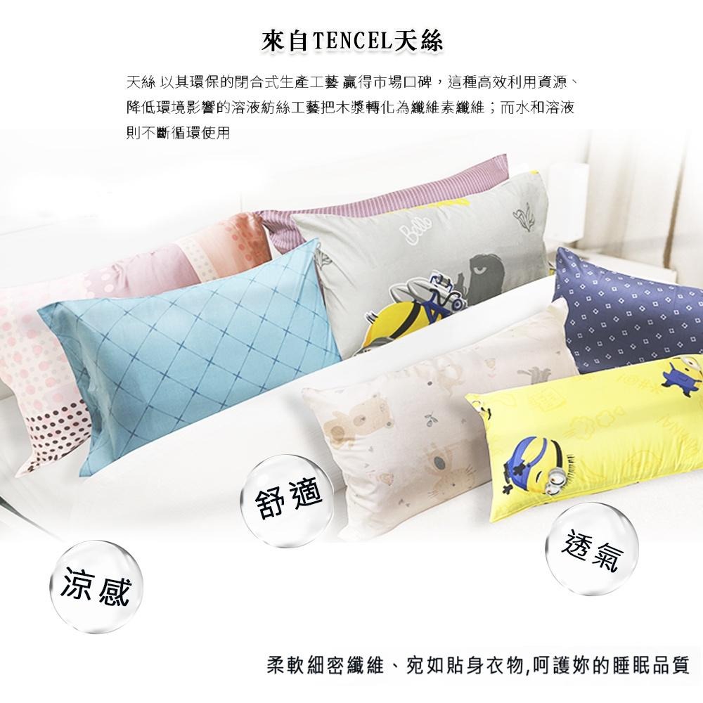 現貨 快速出貨 ｜ 正40支100%天絲信封式枕套 (多款花色) 天絲枕套1對 天絲枕套 信封式枕套 枕套-細節圖4
