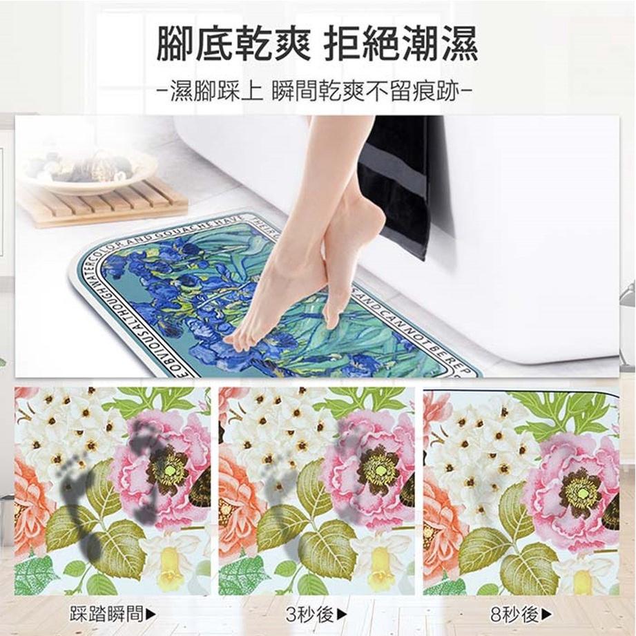 現貨 ｜花園第二代珪藻土地墊 款式任選  吸水地墊 珪藻土地墊  藻土地墊 地墊 防滑地墊 浴室防滑墊 瞬吸墊吸水速乾墊-細節圖2