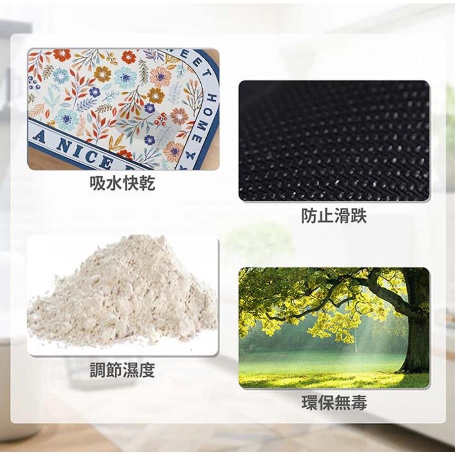 現貨 ｜花園第二代珪藻土地墊 款式任選  吸水地墊 珪藻土地墊  藻土地墊 地墊 防滑地墊 浴室防滑墊 瞬吸墊吸水速乾墊-細節圖4