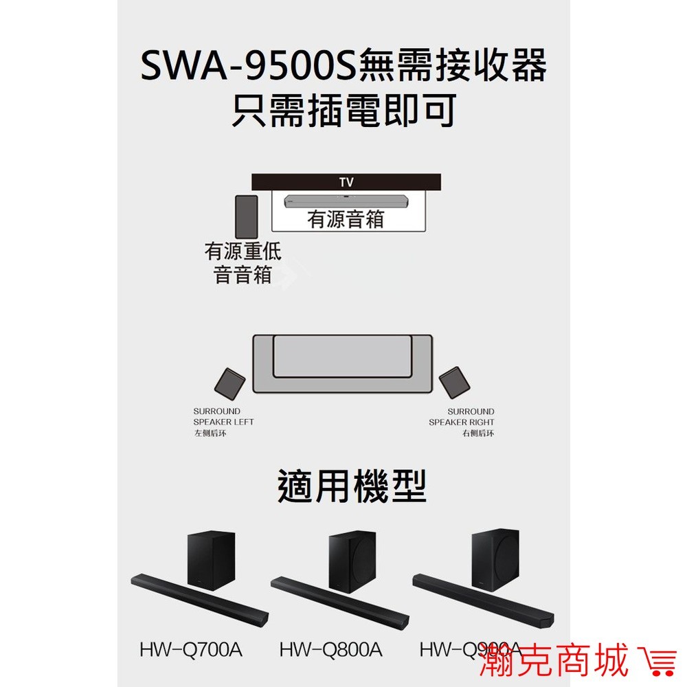 ♥台灣現貨♥三星 無線後環繞喇叭 SWA-9500S 天空聲道-細節圖3