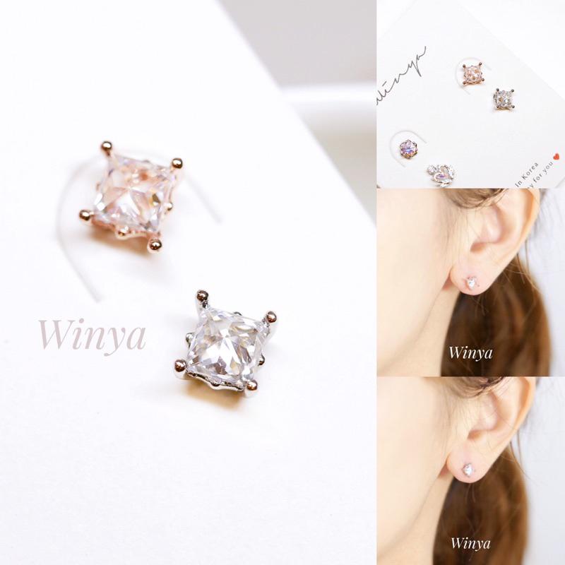 【Winya 韓國飾品 現貨 】正韓 🇰🇷 9款 亮彩 轉珠耳環 醫療鋼耳環 轉珠-細節圖5