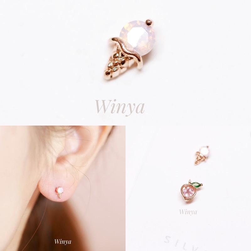 熱銷補貨到🔥【winya 韓國飾品 現貨 】正韓 10款迷你精緻 轉珠耳環 醫療鋼耳環 限量現貨-細節圖2