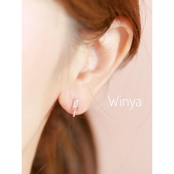 【winya 韓國飾品 現貨 】正韓 清涼冰品耳環 限量現貨-細節圖5