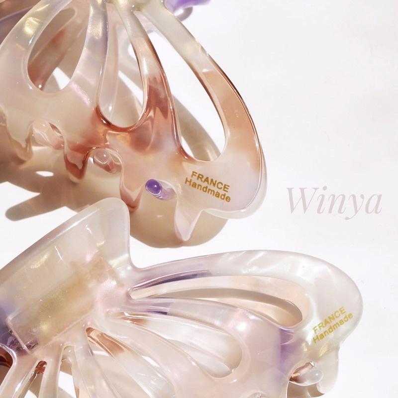 【winya 韓國飾品 現貨 】正韓  炫紫光手工鯊魚夾 限量現貨-細節圖3