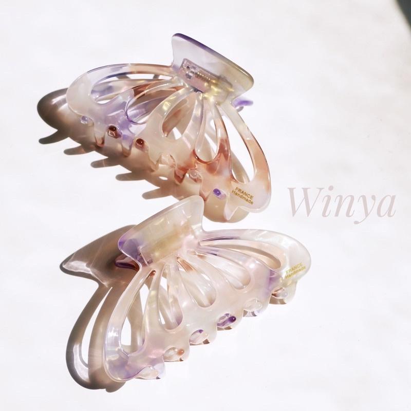 【winya 韓國飾品 現貨 】正韓  炫紫光手工鯊魚夾 限量現貨-細節圖4
