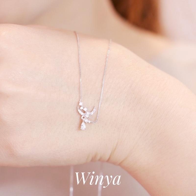 【winya 韓國飾品 現貨 】正韓 夢幻月光蛇骨項鍊 限量現貨-細節圖5