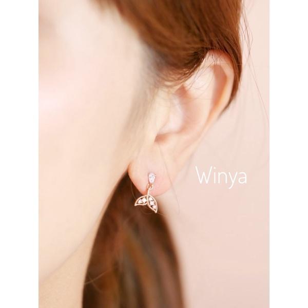 【winya 韓國飾品 現貨 】正韓  美人魚尾巴耳環 限量現貨-細節圖3