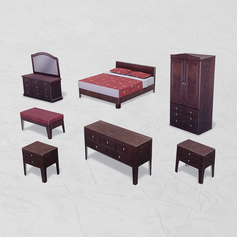 場景袖珍屋 - Bedroom #002 - DIY 紙模型-細節圖2