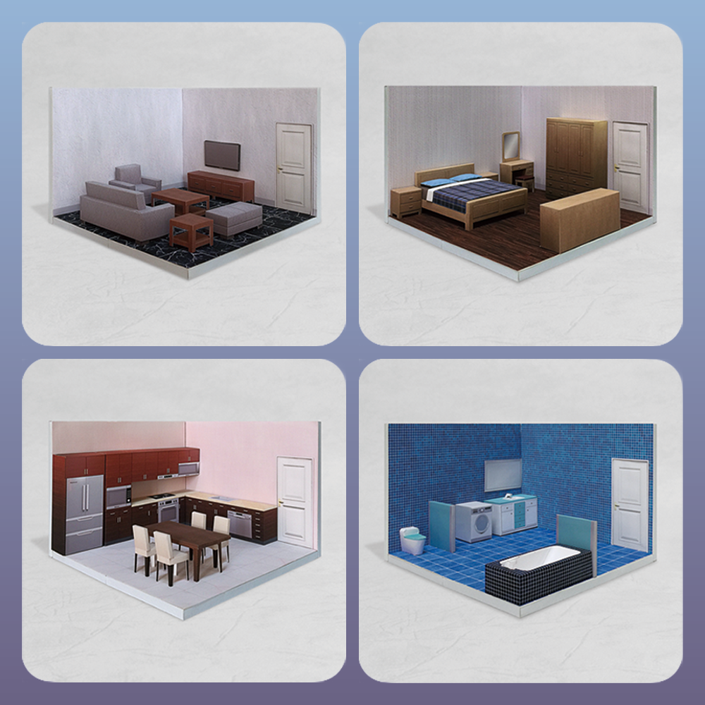 【限量優惠】場景袖珍屋 - RoomBox #001 - DIY紙模型-細節圖6