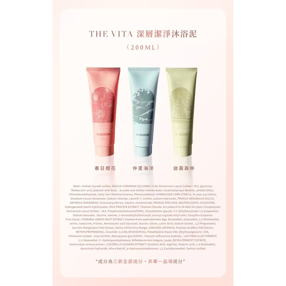 【THE VITA】磨砂沐浴泥 200ml 沐浴磨砂膏 去角質 護膚保養 溫和磨皮 保濕嫩膚 溫和去角質-細節圖4