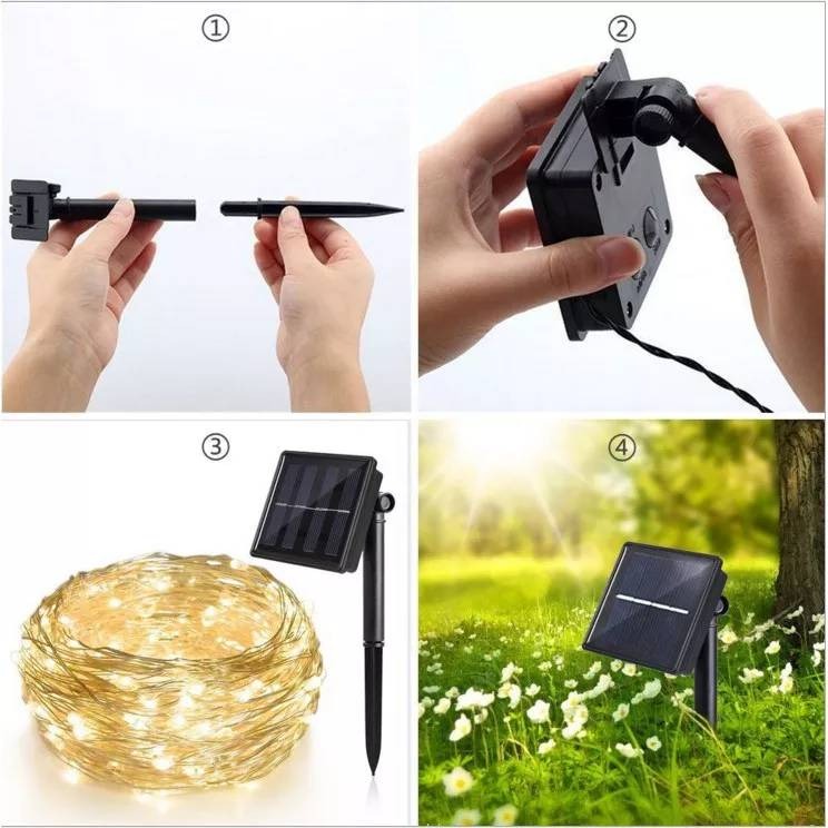 TS 8模式 LED 太陽能燈串  SOLAR  防水戶外燈串 10米/20米 庭院燈 戶外燈具-細節圖6