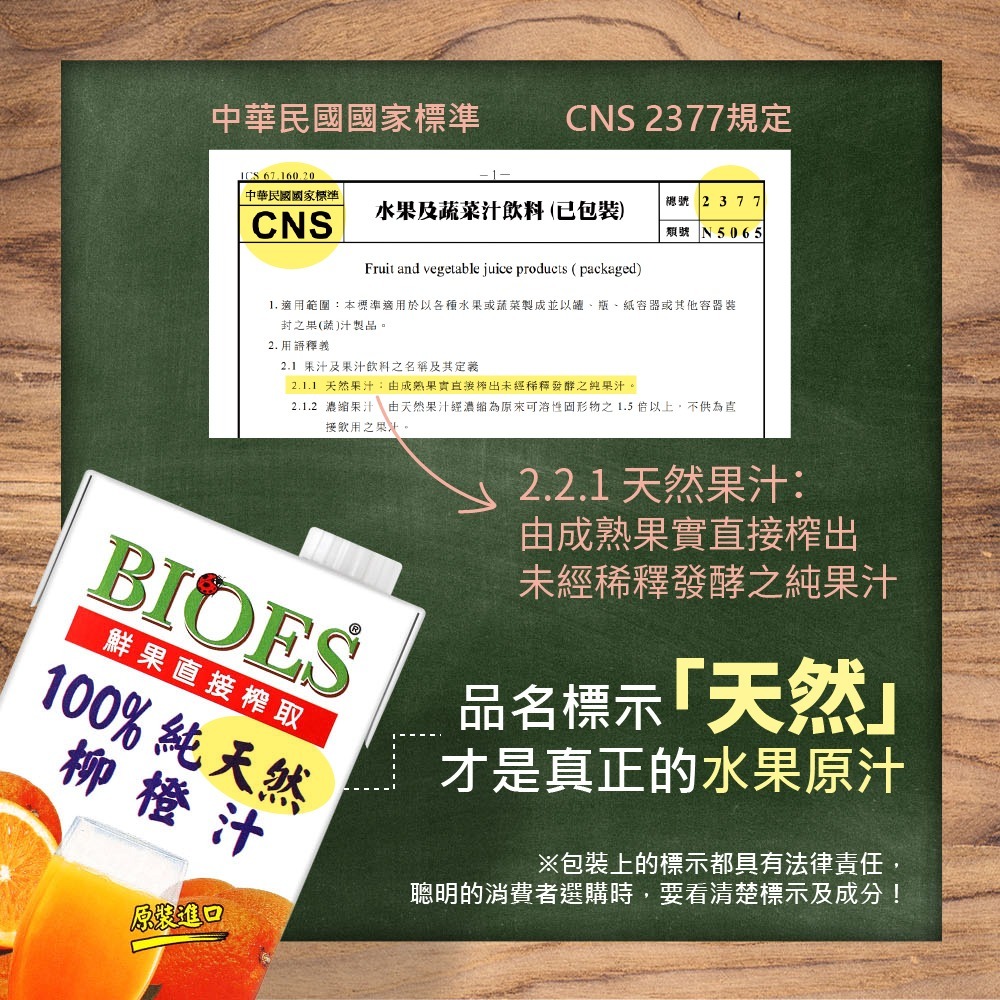 【囍瑞BIOES】100%純天然柳橙汁原汁1000ml*6瓶-細節圖3