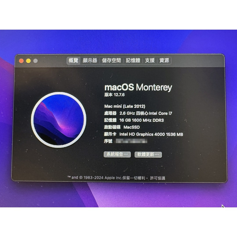 Apple Mac mini 2012 Late 頂規四核心i7/16GB/Fusion Drive 1TB-細節圖9