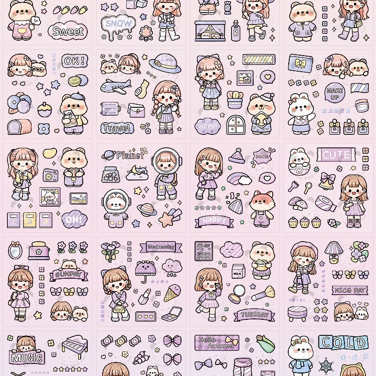 🐻小熊棉花糖🐻『台灣現貨』提拉多多多醬72變防水貼紙禮盒(第二彈) 手帳貼紙 貼紙 送禮 幼兒園禮物 畢業禮物-細節圖4