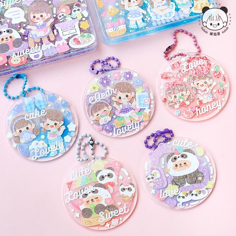 🐻小熊棉花糖🐻『台灣現貨』提拉多咕卡貼紙 閃膜+啞膜 2張入 貼紙 咕卡貼紙-細節圖4