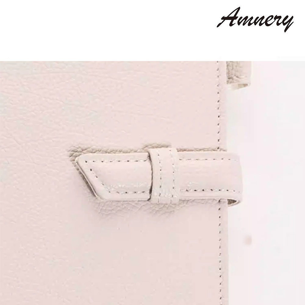 【Amnery安尼瑞】美國進口超纖皮(A6)活頁記事本筆記本 簡約純色美式插扣手帳本(白色、桔色 二色選購)-細節圖5