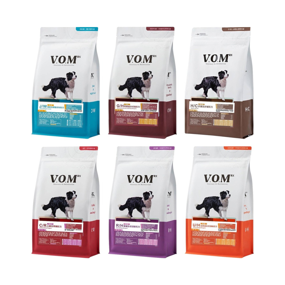 V.O.M RX 犬用 複合處方產品系列 1.4kg 泌尿道 腸胃 心臟 韓國製造 處方 狗飼料 VOM-細節圖2