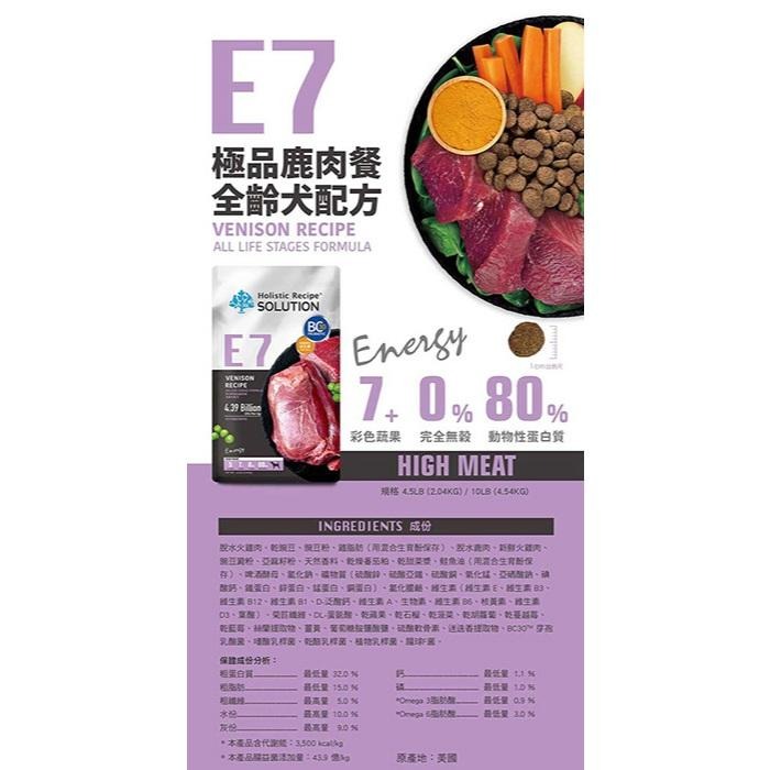 [超取/宅配免運] 耐吉斯 Energy 能量碗 全齡犬 E7 極品鹿肉餐 E8 能量鮭魚 狗飼料 鮭魚 狗乾糧-細節圖7