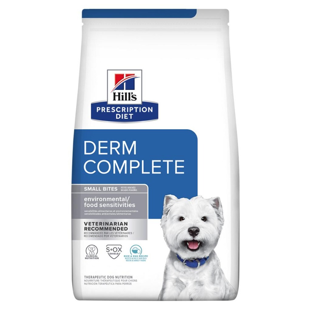 Hills 希爾思 犬用 Derm Complete 皮膚全能照護 小顆粒 狗皮膚 處方飼料 狗飼料-細節圖2