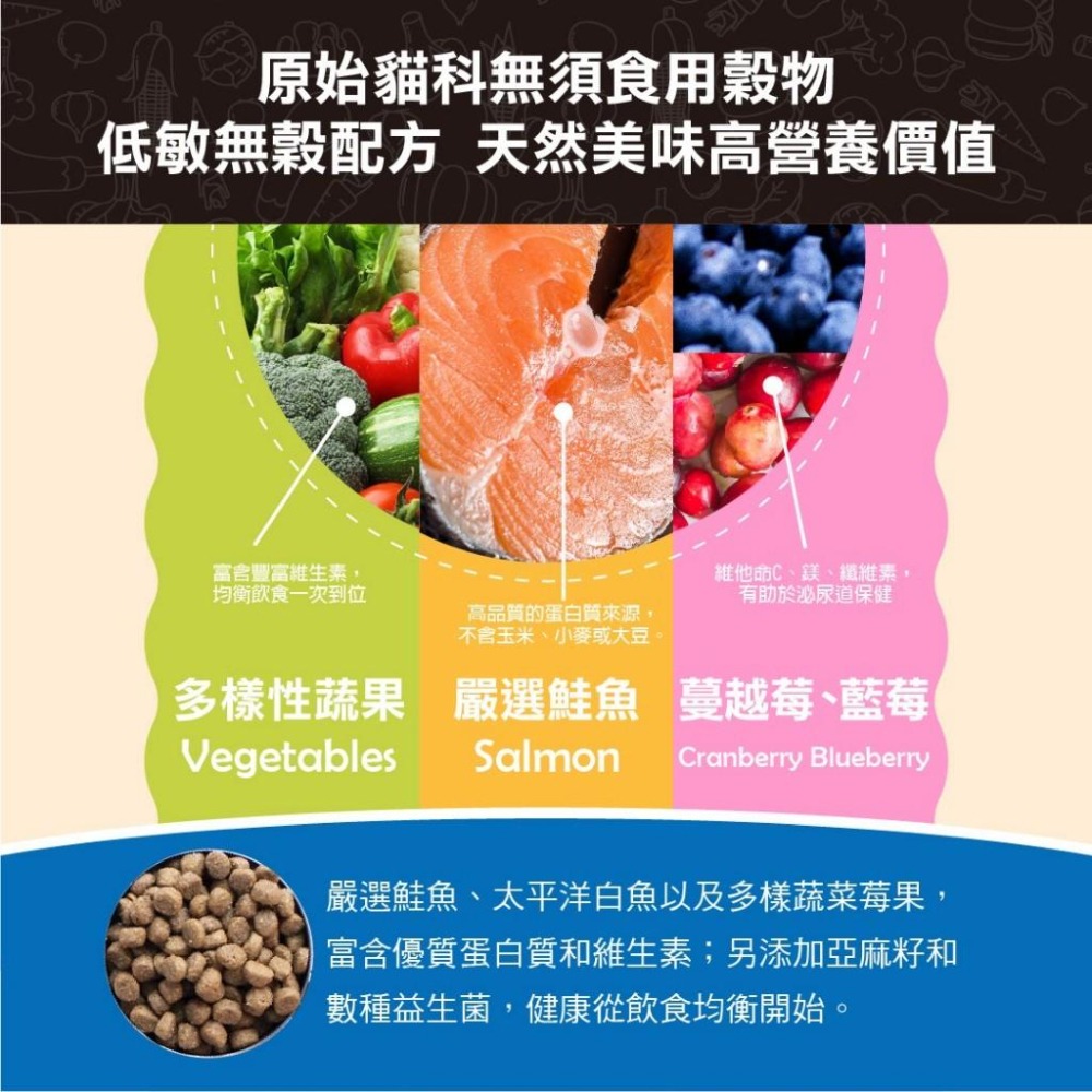 Earthborn 原野優越 無穀高肉貓飼料 小顆粒設計 天然低敏配方 全齡貓適用 高含肉天然配方 腸胃敏感挑嘴貓推薦-細節圖5