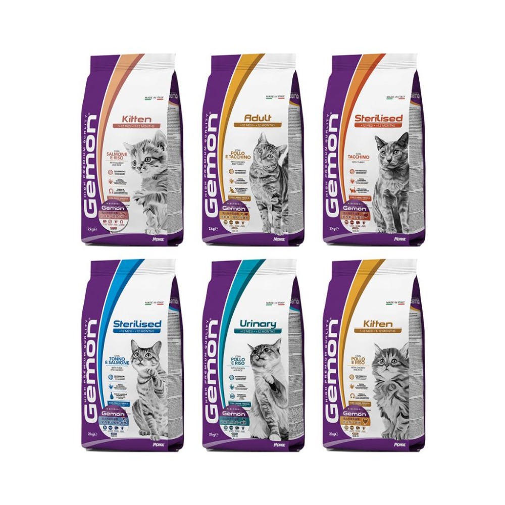 Gemon 義大利 啟蒙 貓糧全系列 (幼母貓 雞肉 火雞肉  室內貓 泌尿道 全齡貓 貓飼料 貓糧)-細節圖3