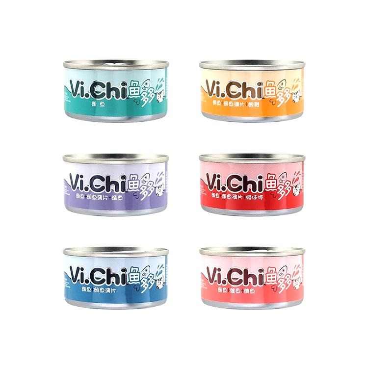維齊 Vi.Chi 魚多多 點心罐 貓罐 80g 6種口味 貓咪點心罐 貓罐頭 Vichi罐頭 白肉罐 貓咪-細節圖2