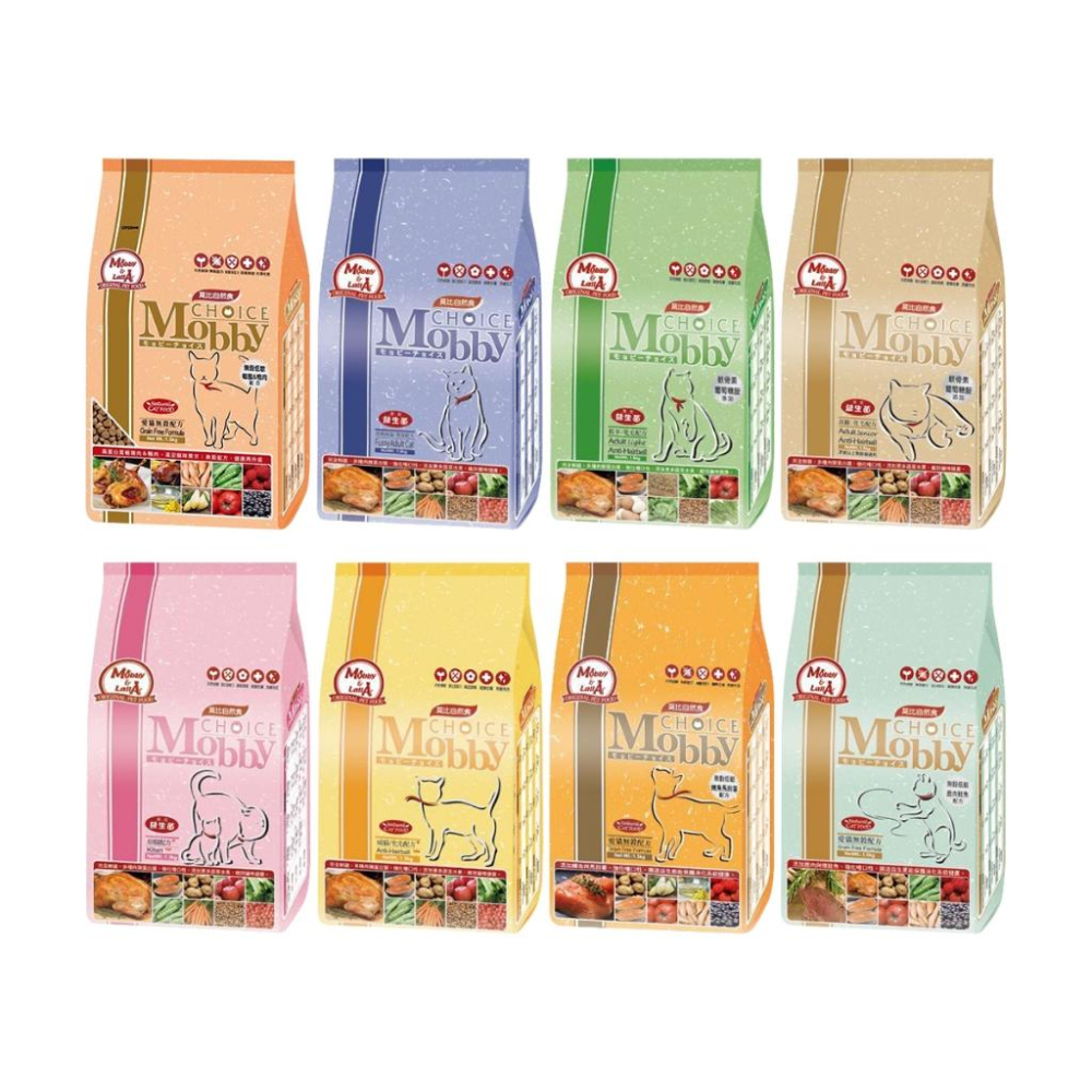 [超取/宅配免運] 莫比 Mobby Choice 無穀飼料 幼母貓 化毛貓 低卡貓 高齡貓 鹿鮭 鵪鶉 鱒魚 貓飼料-細節圖2