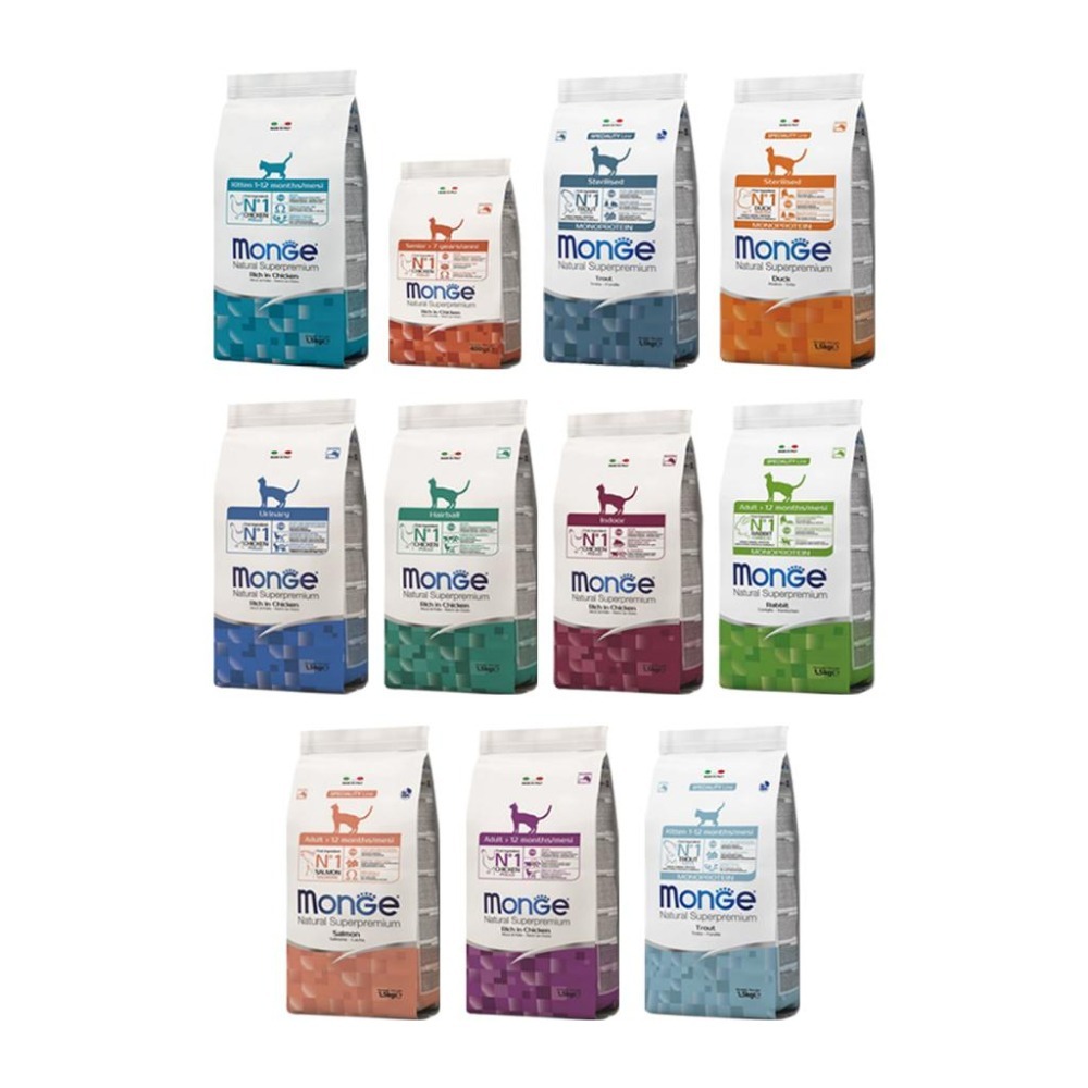 Monge 瑪恩吉 貓用 天然全能 真野無穀 真野低穀 貓糧 無穀飼料 貓用乾糧 貓飼料-細節圖2