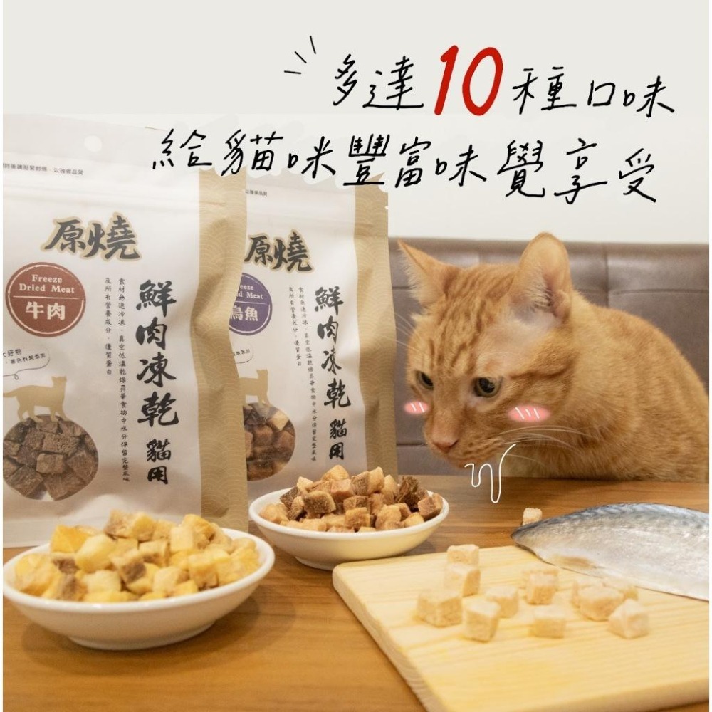 原燒 貓鮮肉凍乾 30g 貓原燒 貓凍乾 貓零食 原燒凍乾 鮮肉凍乾 凍乾零食-細節圖2