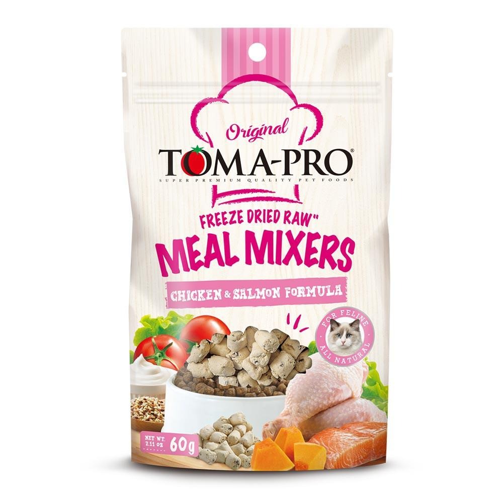 優格 TOMA-PRO 鮮肉佐餐凍乾 雞肉+鮭魚配方 60g  貓零食-細節圖2