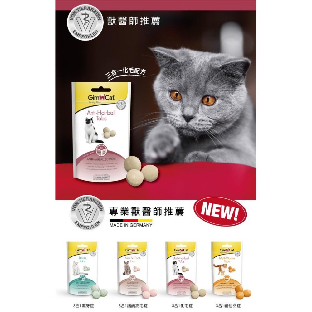 Gimcat 竣寶 貓零食 ~ 3合1化毛營養錠 40g-細節圖3