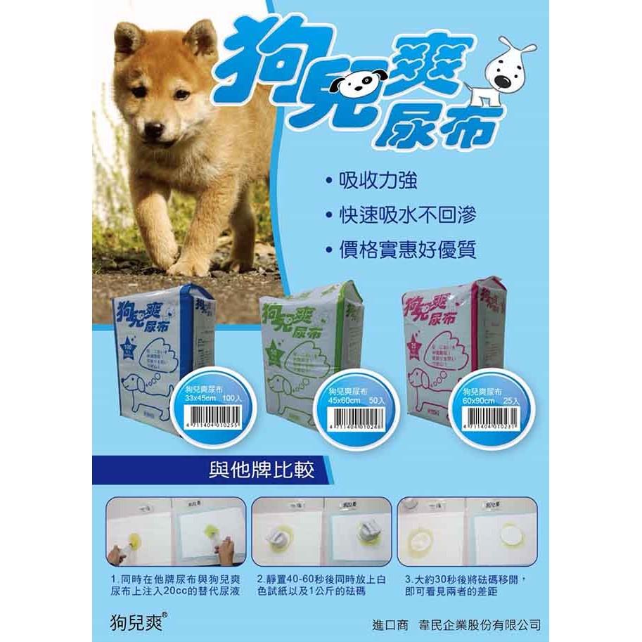 日本狗兒爽 犬用尿布 [ 3種尺寸S / M / L ] 日本技術設計 強效吸水不回滲 寵物尿布墊-細節圖3