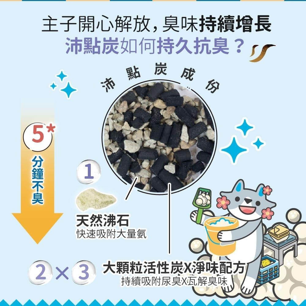臭味滾 ODOUT 沛點炭 80g 寵物 貓砂除臭炭 (貓砂除臭活性碳 活性碳 除臭)-細節圖3