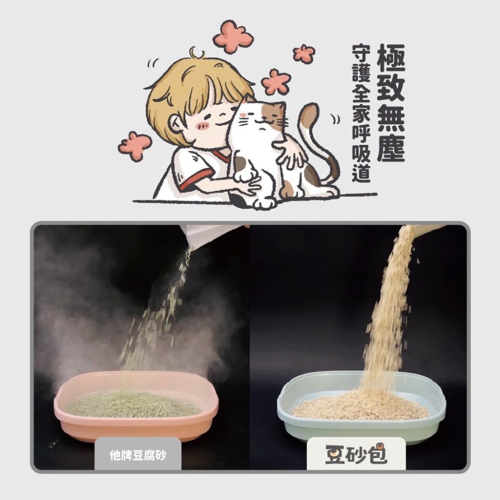 陪心寵糧 nu4PET 豆砂包 超凝結條型豆腐砂 7L-細節圖4