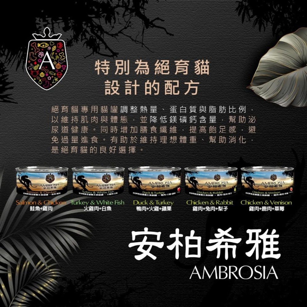 Ambrosia 安柏希雅 貓用 安柏希雅全營養主食貓罐 150g 貓罐 貓主食 貓罐頭 天然膳食-細節圖4