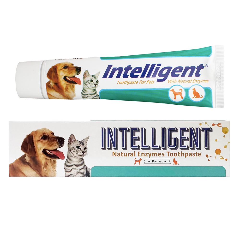 Intelligent 因特力淨 寵物用酵素牙膏 80g (貓狗 刷牙 犬貓 牙膏 潔牙 寵物牙膏)-細節圖2