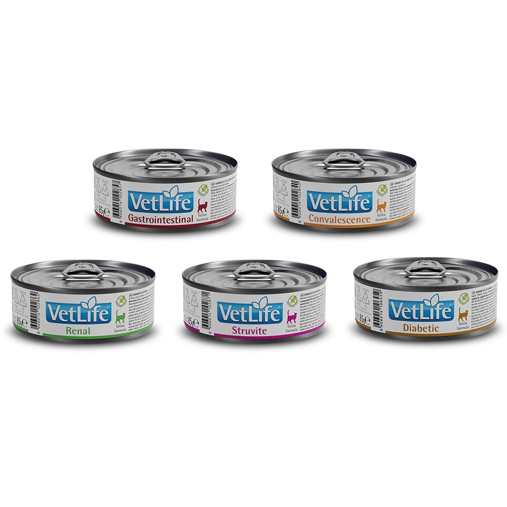 Farmina 法米納 Vet Life 天然處方貓罐系列 85g (處方 貓罐頭 腸胃 腎臟 血糖 磷酸銨鎂結石)-細節圖2