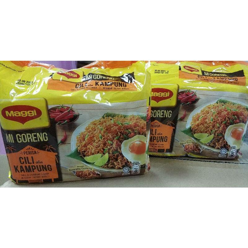 馬來西亞 鄉村口味乾撈麵<新口味首賣>美級MAGGI Mi Goreng Cili ala Kampung 5x78g-細節圖2