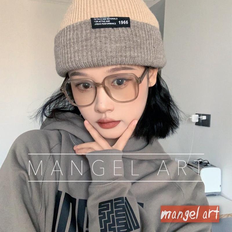 mangel art 大框造型眼鏡框潮流行街頭時尚韓系日本韓國ig網美素顏倒垃圾不害怕瘦臉質感精品膠框圓框-細節圖4