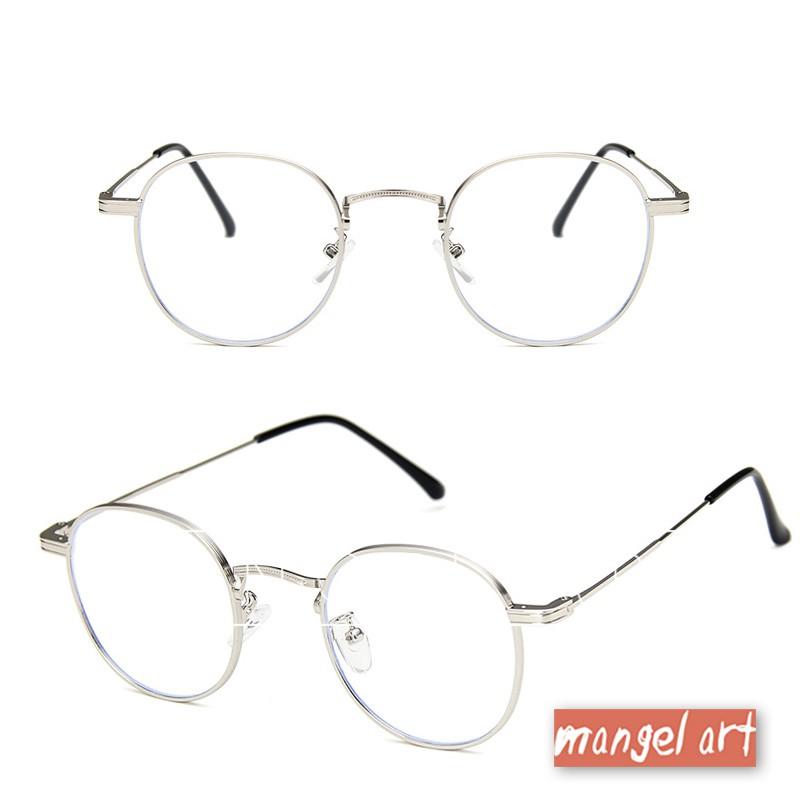 [mangel art] 韓版復古金屬圓框橢圓框造型眼鏡潮流行鏡框復古著眼鏡氣質學院瘋格日系日本韓國風文青-細節圖6