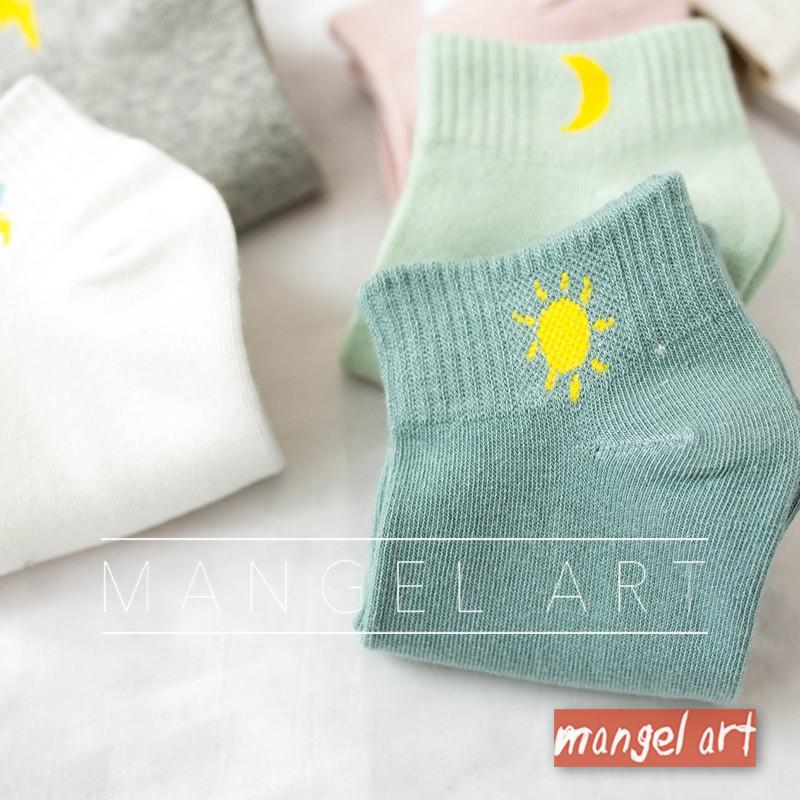 [mangel art] 可愛流行五色天氣短襪踝襪少女襪韓國風格日系韓版日本潮流女生襪子-細節圖3
