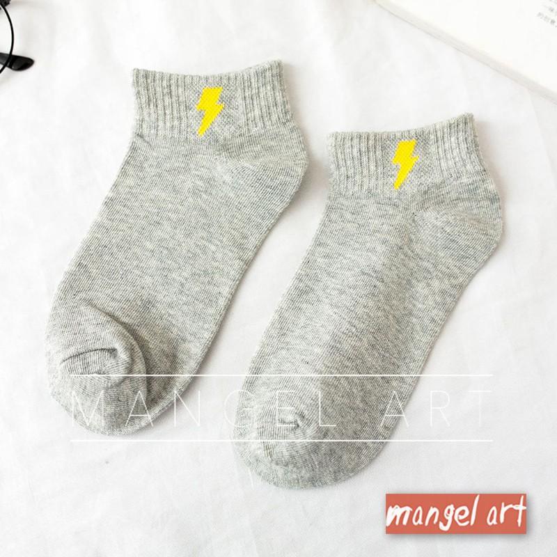 [mangel art] 可愛流行五色天氣短襪踝襪少女襪韓國風格日系韓版日本潮流女生襪子-細節圖4