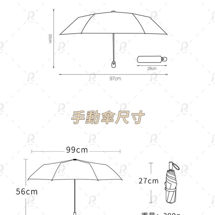 【台灣現貨🔥快速出貨】奶油色系折疊傘 文青風 素面小清新 奶油色 自動摺疊傘 雨傘 自動傘 手動傘 黑膠傘 折疊傘-細節圖11