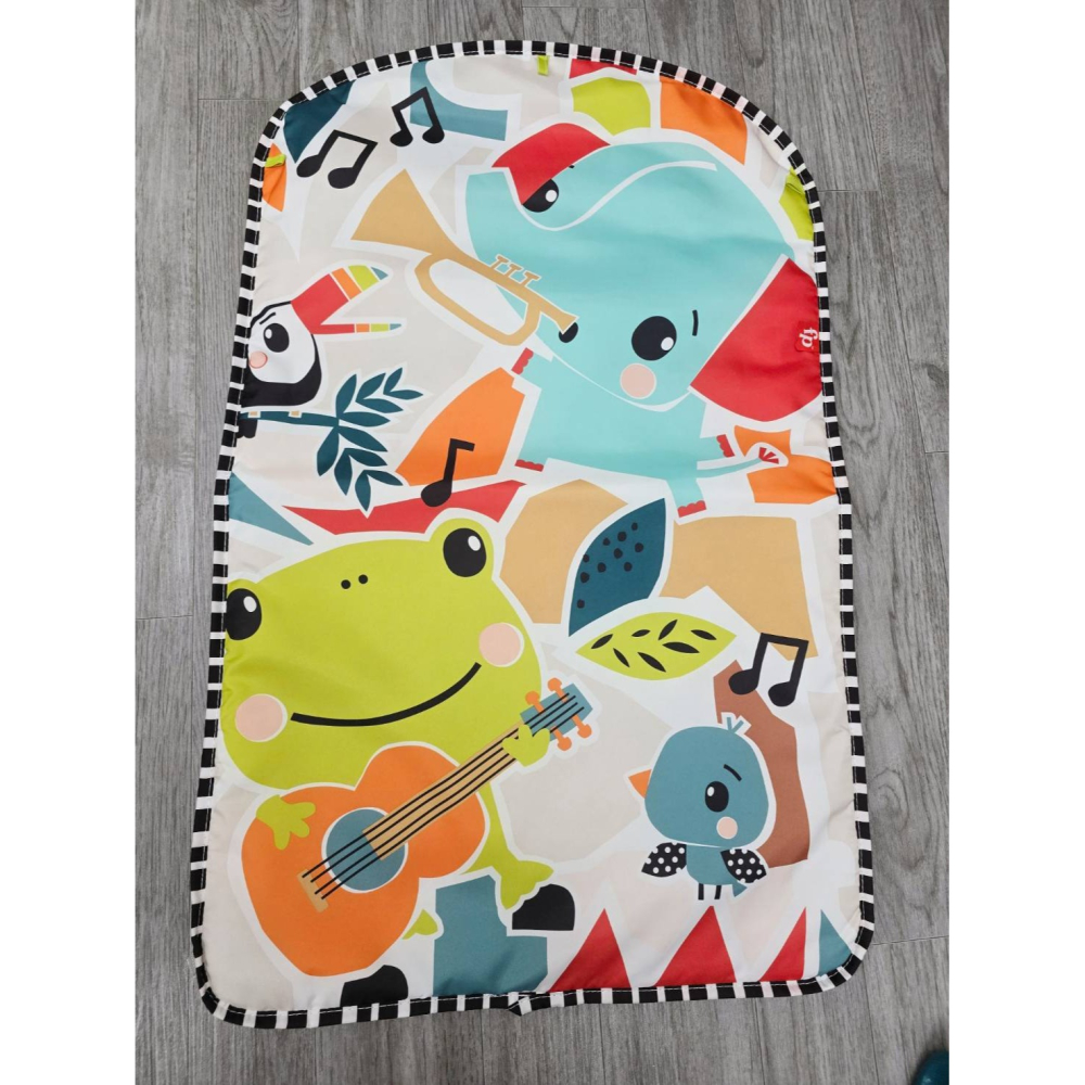 🎀MT玩具出租🎀 美國 Fisher-Price 費雪可愛動物健力架-藍色 新版 踢踢琴 三合一健力架 台中玩具出租-細節圖9