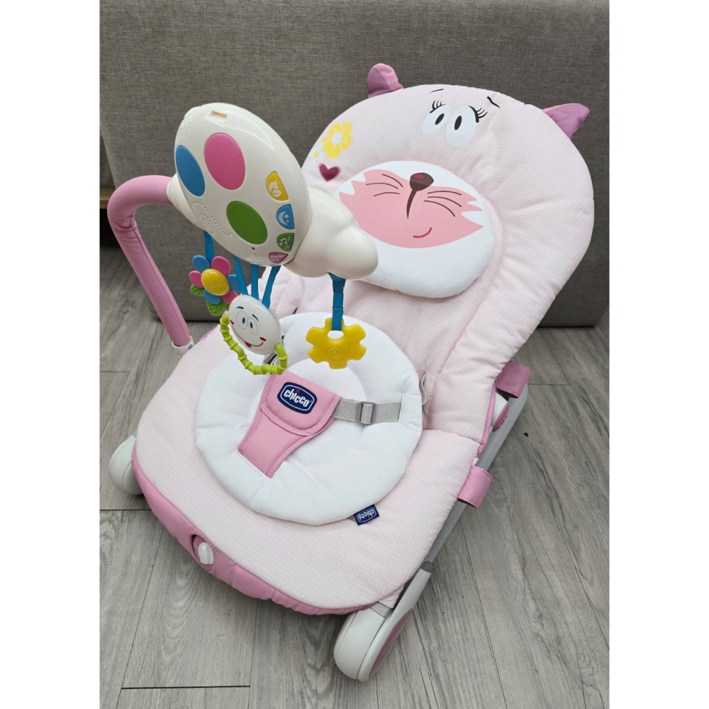 🎀MT玩具出租-勿下單🎀【chicco】安撫搖椅探險版-粉紅喵 安撫躺椅 震躺椅 嬰兒 嬰兒搖椅出租 台中安撫椅出-細節圖9